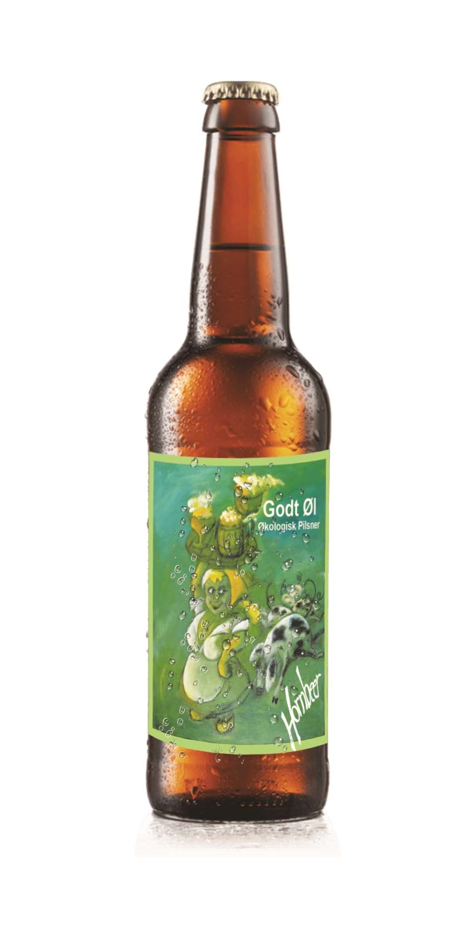 Hornbeer Godt Øl ØKO pilsner 33 cl. 4,6%
