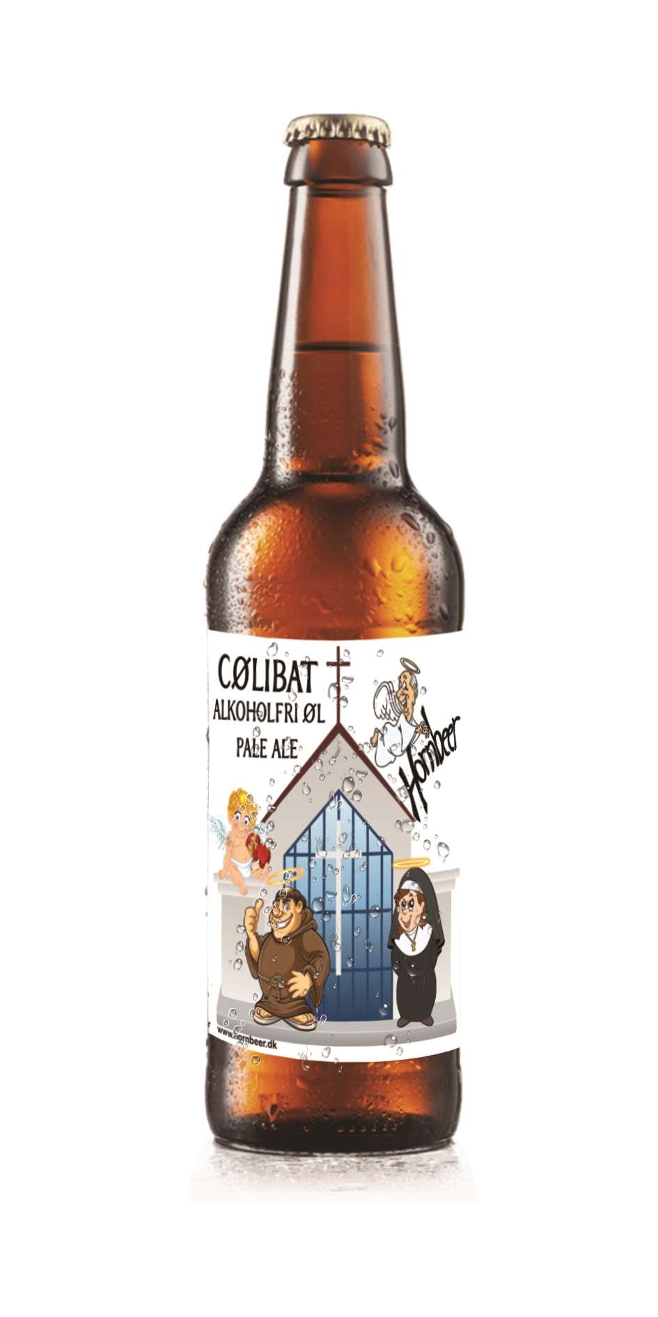 Hornbeer Cølibat alkoholfri pilsner 0,5% 33cl.