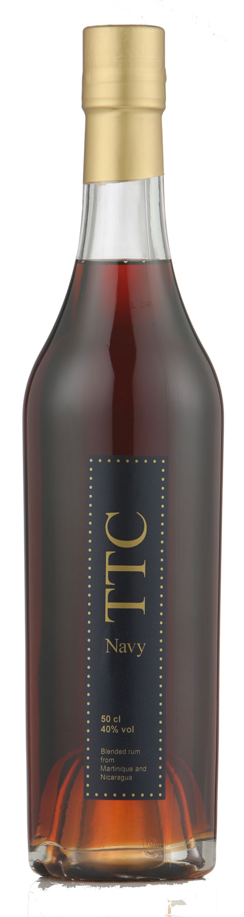 TTC NAVY 40%  50 cl. Spiritdrink
