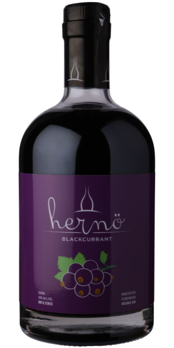 Hernö Blackcurrent Gin 500 ml flaske 28 %