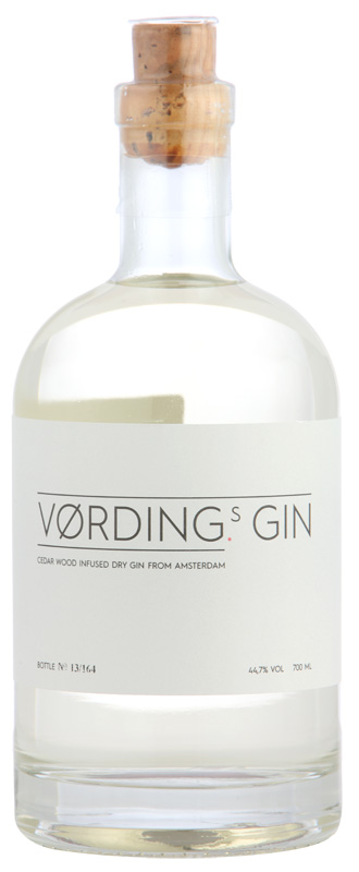 Vørdings Gin 44,7% 70 cl. Holland ceder wood infus